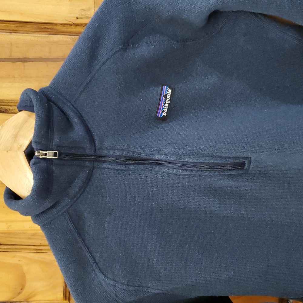 Patagonia Better Sweater Navy Blue Jacket Women Small Quarter Zip Pullover - Picture 2 of 13